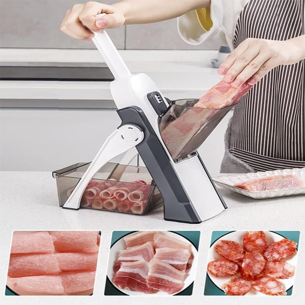 Slicer- Slicer for Vegetables, Meal Prep with Thickness, Size Adjustment
