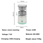 Fresh Juice in Seconds – Portable USB Rechargeable Mini Blender