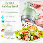 Chop, Slice & Dice Faster – 4-in-1 Portable Electric Vegetable Cutter Set