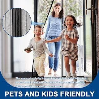 Keep Mosquitoes Out Effortlessly – Magnetic Auto-Close Mosquito Net Door