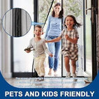 Keep Mosquitoes Out Effortlessly – Magnetic Auto-Close Mosquito Net Door