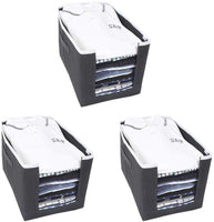 Cloth Organizer - Non Woven Foldable Cloth Organizer ( Pack of 3)