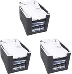 Cloth Organizer - Non Woven Foldable Cloth Organizer ( Pack of 3)